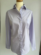 Load image into Gallery viewer, Matilda long sleeve blouse with magnetic fastening in lilac
